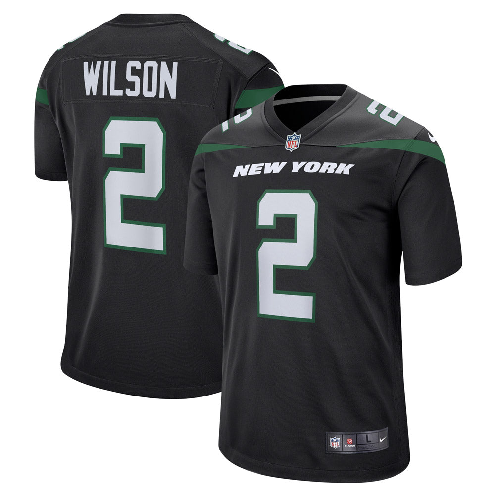 Youth New York Jets Zach Wilson Alternate Game Jersey Black